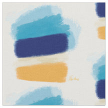 Tecido de Brushaft litoral azul por Margaret Juul