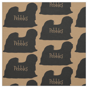 Tecido de Cachorro Apso do Lhasa Personalizado