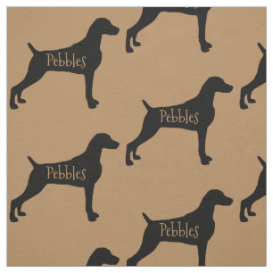 Tecido de Cachorro do Weimaraner Personalizado