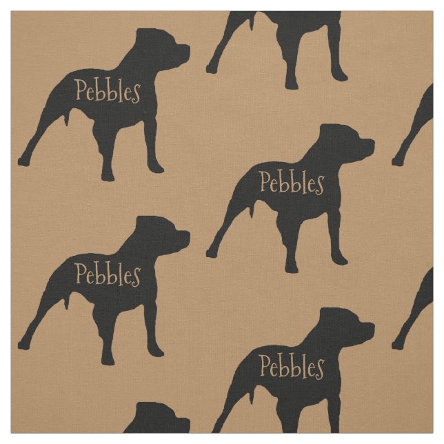 Tecido de Cachorro Pitbull Personalizado (Modelo)