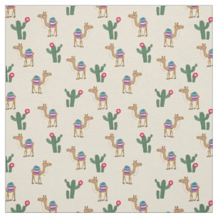 Tecido de Camel Gota e Cactus