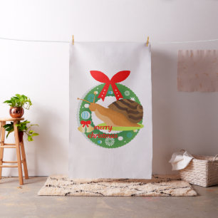tecido de caracol de natal alegre