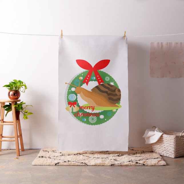 tecido de caracol de natal alegre (In Situ)