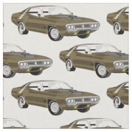 Tecido De Carros Musculares De Vintage Marrom