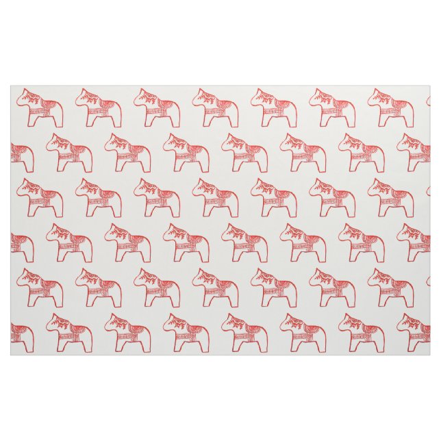 Tecido de Cavalo de Trabalho Vermelho (Fat Quarter)