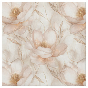 Tecido de Champagne Magnolias