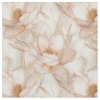 Tecido de Champagne Magnolias