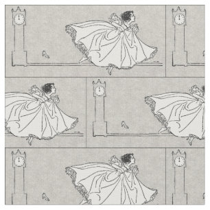 Tecido de Cinderella do vintage do conto de fadas