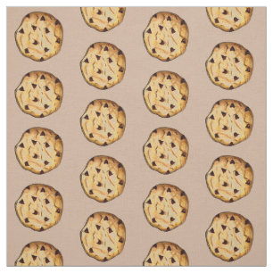 Tecido de Comida de Chocolate Chip Cookie
