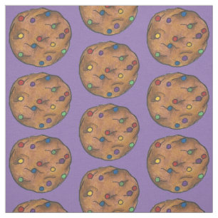 Tecido de Cookies Chip Cookie do Arco-Íris