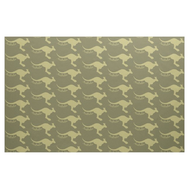 Tecido de cor personalizado do canguru australiano (Fat Quarter)