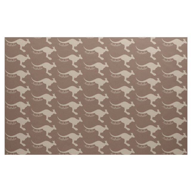 Tecido de cor personalizado do canguru australiano (Fat Quarter)