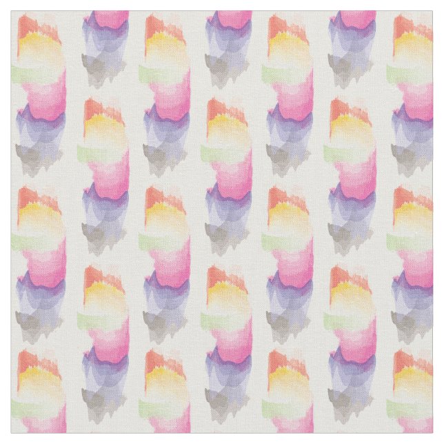 Tecido de cor suave Abstrato de aquarela (Detalhe)