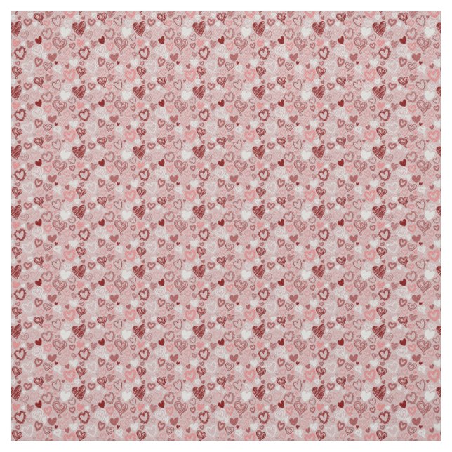 Tecido de Corações Cor-de-Rosa (Modelo)