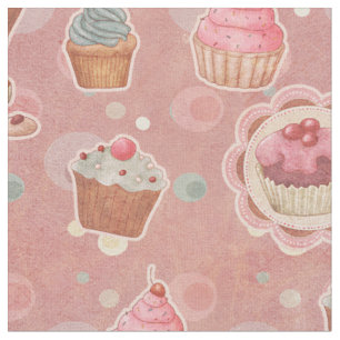 Tecido de Cupcakes Doce