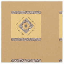 Tecido de design amarelo e estampa de tigre