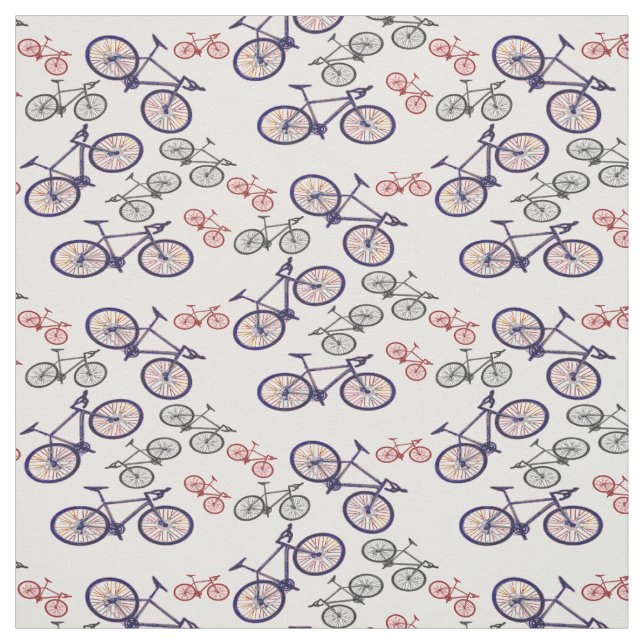 Tecido de Design de Impressão de Bicicleta (Modelo)
