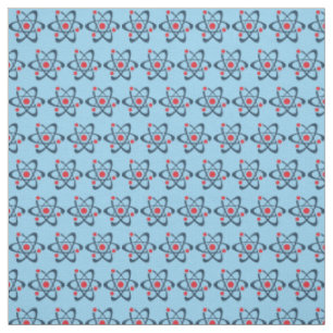 Tecido de Design em Azulejos de Átomos Vermelhos