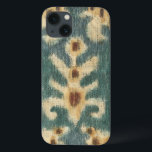 Tecido de Design Ikat decorativa por Chariklia Zar<br><div class="desc">Um padrão abstrato feito por Chariklia Zarris, ele apresenta um design conhecido como ikat. Essa forma particular de tecelagem utiliza a resistência ao tingimento, o que impede que o corante penetre em todo o tecido. Isso cria padrões interessantes em um tecido que parece incrível em sua parede!</div>