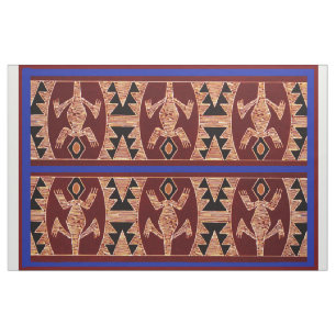 Tecido de Designer Inca Peruano Lagartixas
