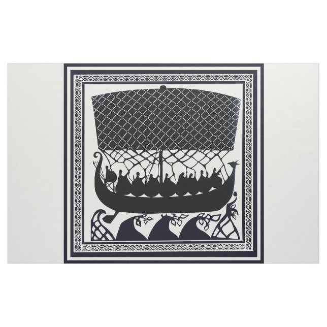 Tecido de Designer Viking Náutico (Jarda)