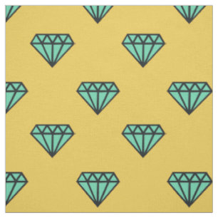 Tecido de diamante: azul e amarelo