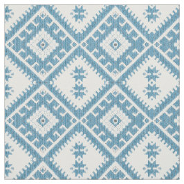 Tecido de diamantes de Ikat verde azul