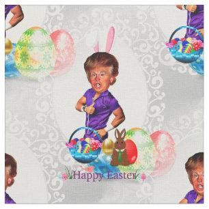 tecido de Donald Trump do coelhinho da Páscoa