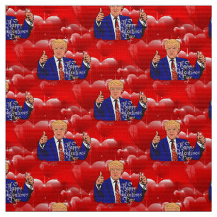 tecido de Donald Trump do dia dos namorados