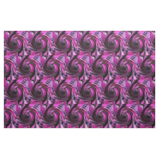 Tecido de espiral rosa quente MVB Design 1 (Jarda)