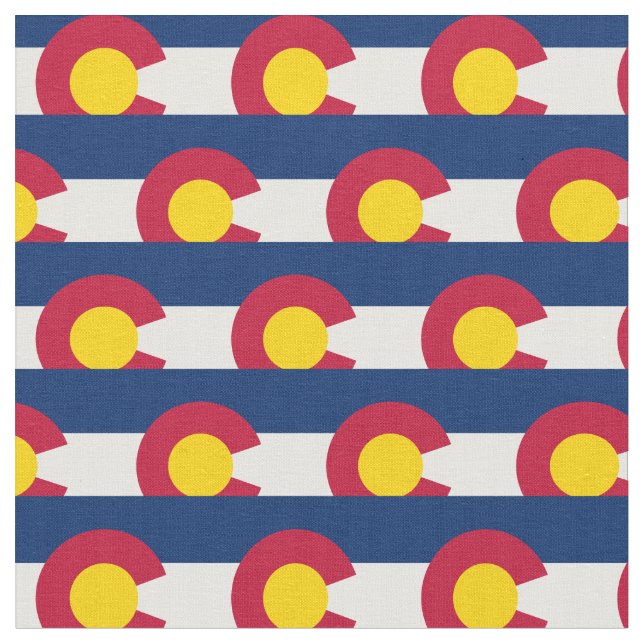 Tecido de Estado do Colorado Flag & America/Moda d (Detalhe)