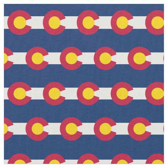 Tecido de Estado do Colorado Flag & America/Moda d (Detalhe)