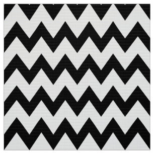 Tecido de Estofamento Chevron Preto e Branco
