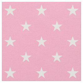 Tecido de Estrelas Rosa