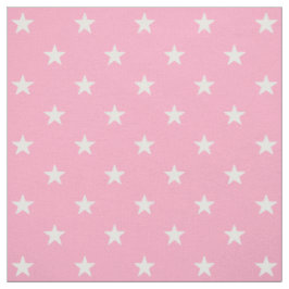 Tecido de Estrelas Rosa