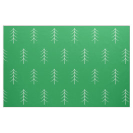 Tecido de Férias Verdes da Árvore Minimalista