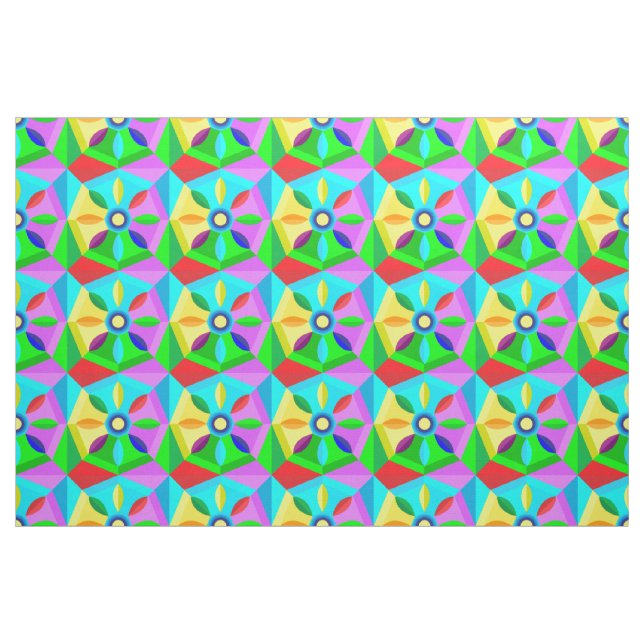 tecido de flor de estrela clássica (Fat Quarter)