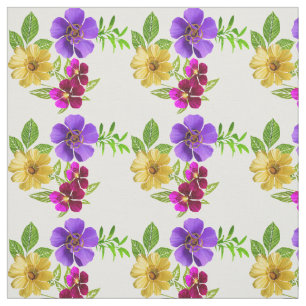 Tecido de Flores 3 Cores