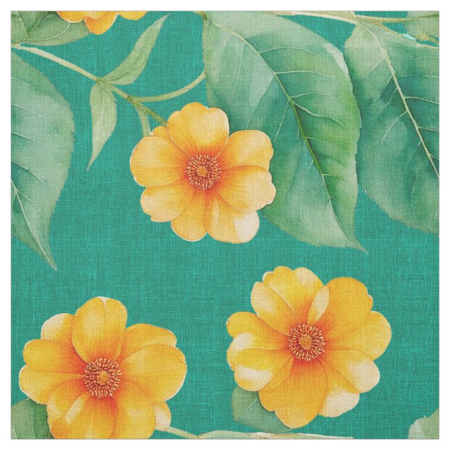 Tecido de flores de Impressão Ilima havaiana (Modelo)