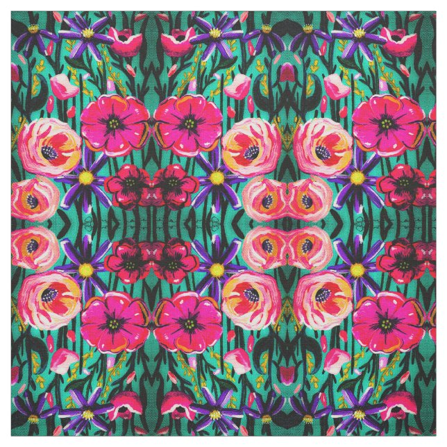 Tecido de Flores Vivas (Modelo)