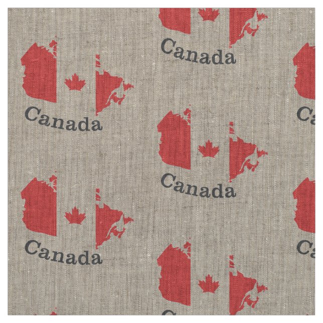 Tecido de Folha de Mapeamento Canadense - Design d (Modelo)