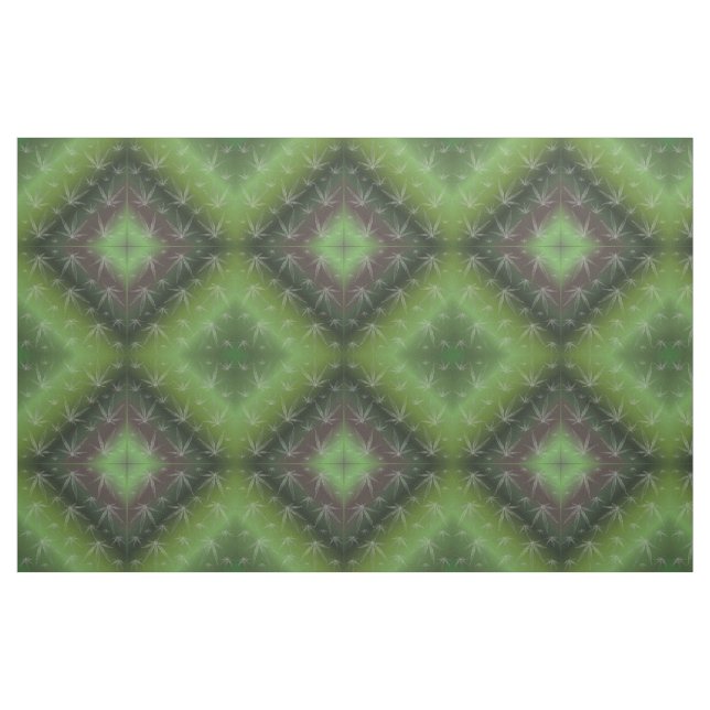 Tecido de folha verde prateada, têxtil colorido pa (Fat Quarter)