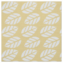 tecido de folhas brancas amarelas