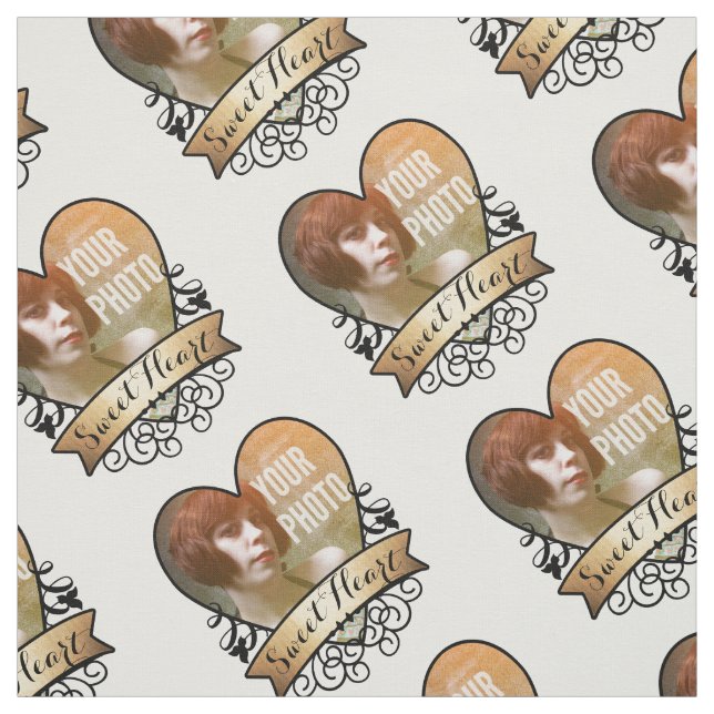 Tecido de Foto Personalizado do Sweet Heart (Modelo)