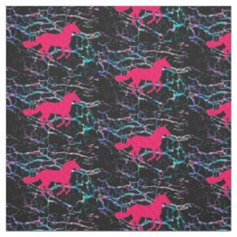 Tecido de Holograma de Cavalo Rosa