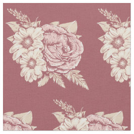 Tecido de Ilustração de Flor
