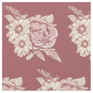 Tecido de Ilustração de Flor
