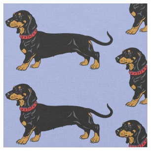 tecido de ilustração suave dachshund
