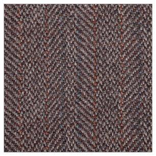 Tecido de Imagem Marrom e Azul Tweed