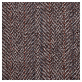 Tecido de Imagem Tweed Castanho e Azul